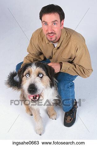 man with dog View Large Photo Image Stock Image - man with dog . Fotosearch
