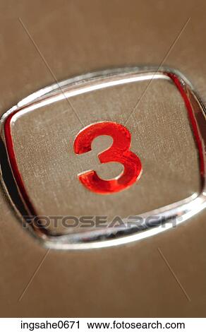 Number three on elevator button View Large Photo Image Stock Image - Number three on elevator button. Fotosearch