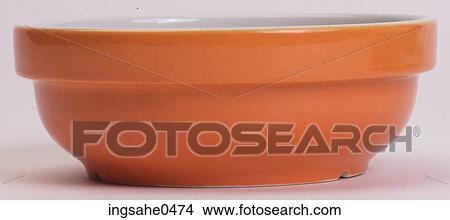 Orange and white china bowl L2 View Large Photo Image Picture - Orange and white china bowl L2. Fotosearch