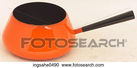 Orange fondue pot L3 View Large Photo Image Stock Image - Orange fondue pot L3. Fotosearch