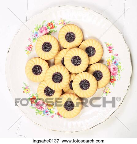Stock Photo - plate with cookies 2. Fotosearch