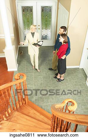 Real estate owner selling home View Large Photo Image Stock Image - Real estate owner selling home. Fotosearch