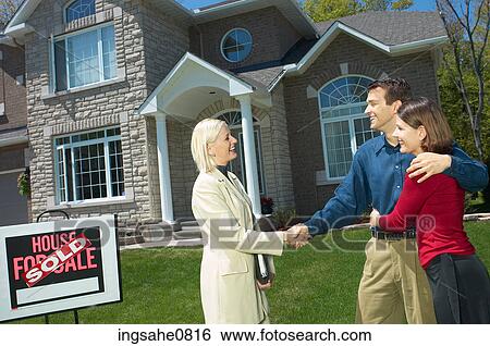 Real estate owner selling home to young couple 4 View Large Photo Image Stock Photograph - Real estate owner selling home to young couple 4. Fotosearch