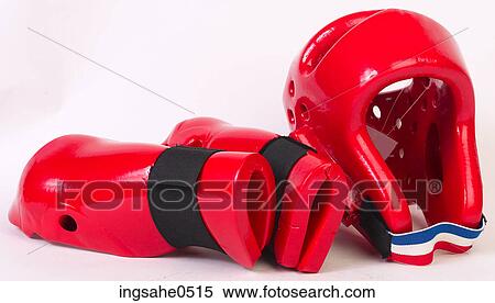 Red boxing helmet and gloves L2 View Large Photo Image Stock Photography - Red boxing helmet and gloves L2. Fotosearch