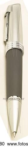 Stock Image - Silver ballpoint pen L3. Fotosearch