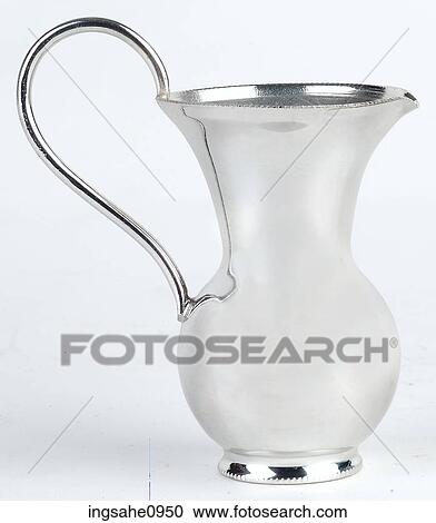 Stock Image - silver jug . Fotosearch