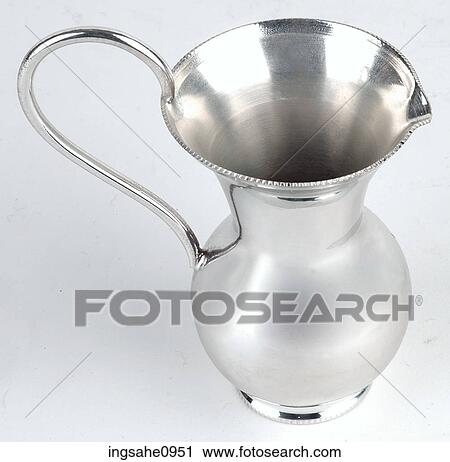 Stock Image - silver jug . Fotosearch