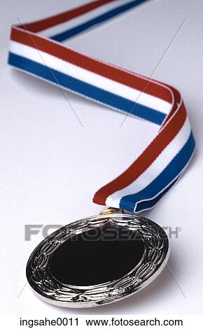 silver medal with ribbon View Large Photo Image Stock Image - silver medal with ribbon . Fotosearch