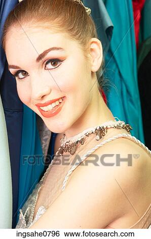 Smiling ballerina waiting backstage 1 View Large Photo Image Stock Photograph - Smiling ballerina waiting backstage 1. Fotosearch