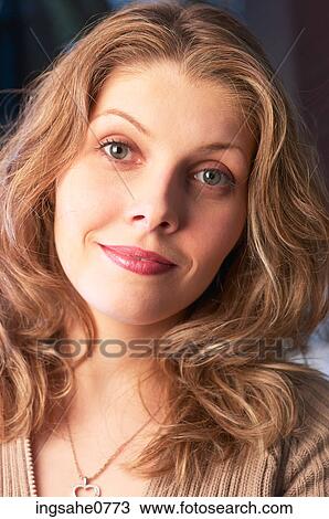 Smiling woman's face 13 View Large Photo Image Stock Image - Smiling woman's face 13. Fotosearch