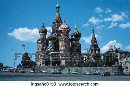 St. Basil Cathedral in Moscow View Large Photo Image Stock Image - St. Basil Cathedral in Moscow . Fotosearch
