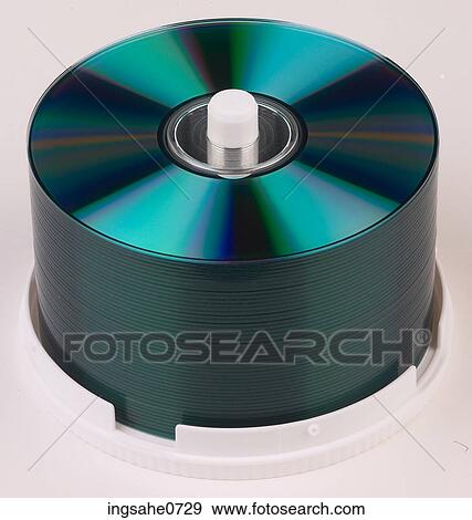 Stock Photo - Stack of compact disks. Fotosearch