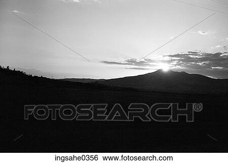 Sunset over mountain View Large Photo Image Stock Photograph - Sunset over mountain . Fotosearch