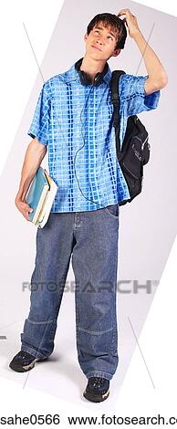 Stock Photograph - Teenaged boy . Fotosearch