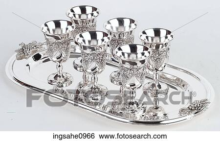 tray of wine glasses View Large Photo Image Stock Photograph - tray of wine glasses . Fotosearch