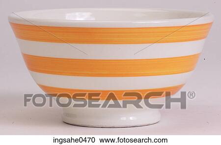 White and yellow striped bowl L2 View Large Photo Image Stock Image - White and yellow striped bowl L2. Fotosearch