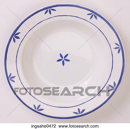 White china bowl with blue leaf pattern L1 View Large Photo Image Stock Image - White china bowl with blue leaf pattern L1. Fotosearch