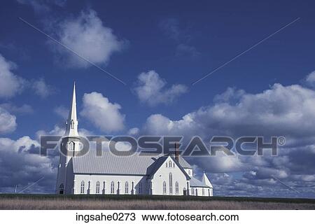 White church in field View Large Photo Image Stock Image - White church in field . Fotosearch