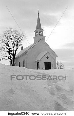 White church in snow View Large Photo Image Stock Image - White church in snow . Fotosearch