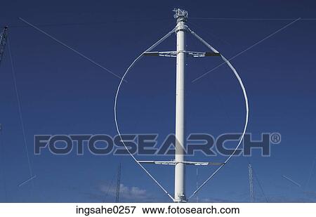 Wind powered generator View Large Photo Image Stock Photo - Wind powered generator . Fotosearch
