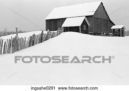 Winter landscape and barn View Large Photo Image Stock Image - Winter landscape and barn . Fotosearch