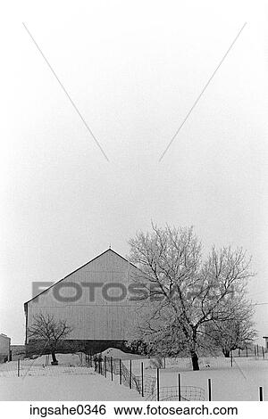 Winter landscape and barn View Large Photo Image Stock Photograph - Winter landscape and barn . Fotosearch