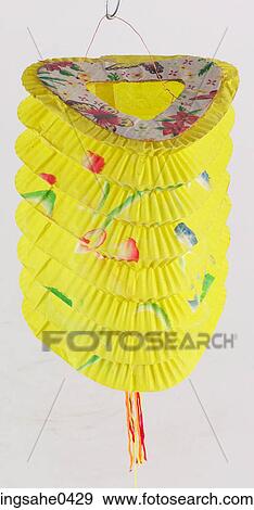 Yellow paper lantern L6 View Large Photo Image Stock Photo - Yellow paper lantern L6. Fotosearch