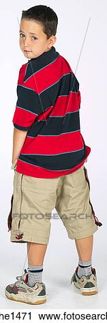 boy standing with stripped shirt View Large Photo Image Stock Image - boy standing with stripped shirt . Fotosearch