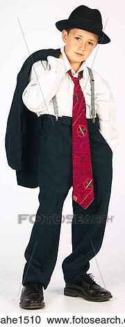 boy wearing adult suit View Large Photo Image Stock Image - boy wearing adult suit . Fotosearch