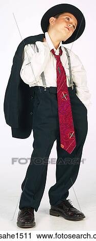 boy wearing adult suit View Large Photo Image Stock Image - boy wearing adult suit . Fotosearch