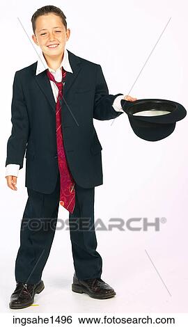 boy wearing adult suit View Large Photo Image Stock Photograph - boy wearing adult suit . Fotosearch