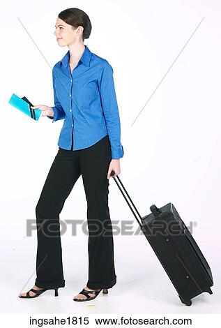Stock Photography - business woman traveling BE 1. Fotosearch