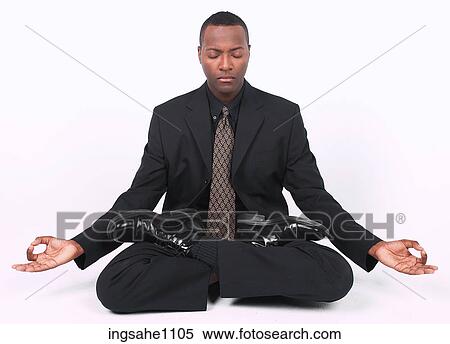 Businessman meditating a81 View Large Photo Image Stock Photography - Businessman meditating a81. Fotosearch
