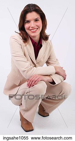 Businesswoman kneeling a83 View Large Photo Image Stock Photography - Businesswoman kneeling a83. Fotosearch