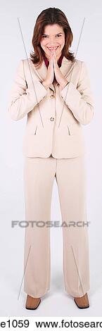 Businesswoman standing and smiling a82 View Large Photo Image Stock Photo - Businesswoman standing and smiling a82. Fotosearch