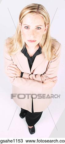 Businesswoman with arms crossed a82 View Large Photo Image Stock Image - Businesswoman with arms crossed a82. Fotosearch