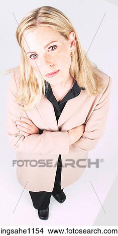 Businesswoman with arms crossed a83 View Large Photo Image Picture - Businesswoman with arms crossed a83. Fotosearch