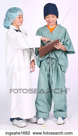 children dressed as doctors BE 10 View Large Photo Image Stock Image - children dressed as doctors BE 10. Fotosearch
