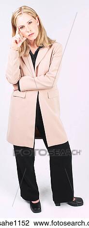 Stock Image - Confused businesswoman a82. Fotosearch