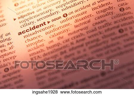 Stock Photo - Definition of accident BE. Fotosearch