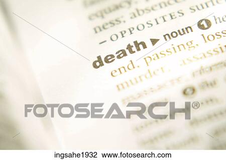 Definition of death BE View Large Photo Image Stock Image - Definition of death BE. Fotosearch