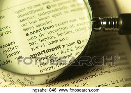 Dictionary definition of apartment BE View Large Photo Image Stock Photograph - Dictionary definition of apartment BE. Fotosearch