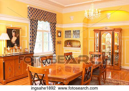 Stock Image - Dining room BE 1. Fotosearch