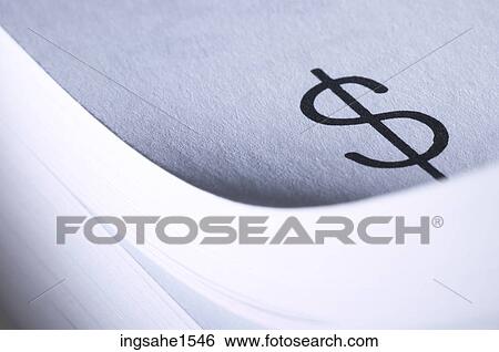 Dollar sign on curved paper View Large Photo Image Stock Photograph - Dollar sign on curved paper. Fotosearch