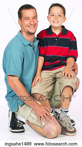 Stock Photo - Father and son together . Fotosearch