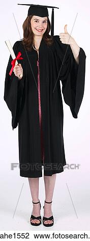 Graduating female student View Large Photo Image Stock Image - Graduating female student . Fotosearch