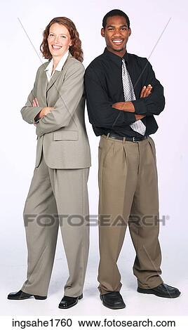 Stock Image - Man & Woman Standing BE 2. Fotosearch