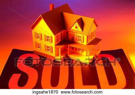 Stock Image - Model house BE 10. Fotosearch