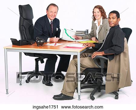 Stock Image - People Communicating BE 4. Fotosearch