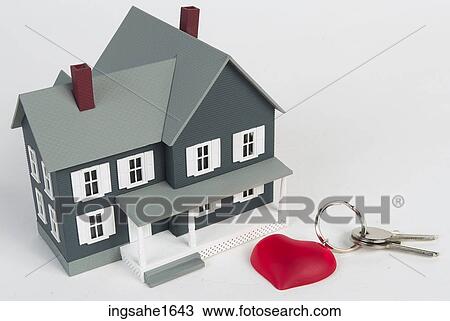 Stock Image - Plastic Model House BE 6. Fotosearch